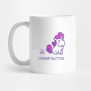 Unicorns poop glitter Mug